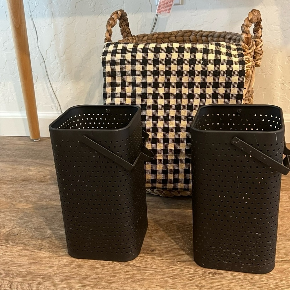 Black Perforated Metal Lantern